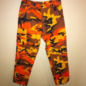 ZUMIES Camo Cargo Pants - Orange